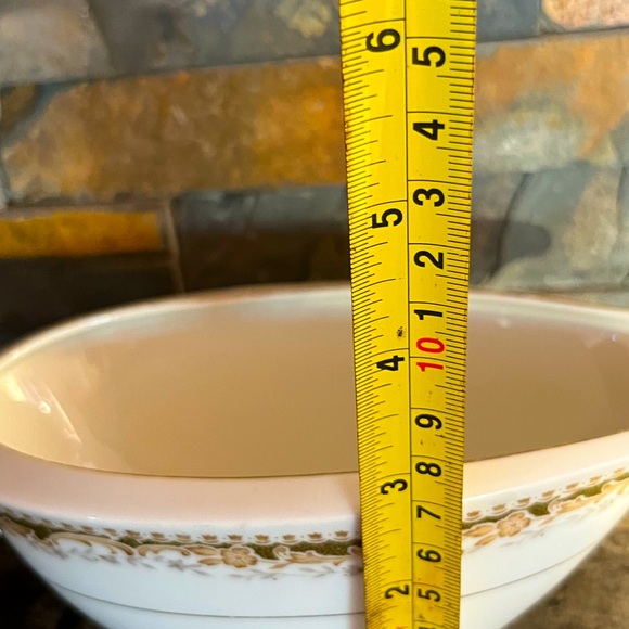 VTG Signature Queen Anne Gravy Boat Oval Green MCM Fine China Serving - Picture 10 of 10